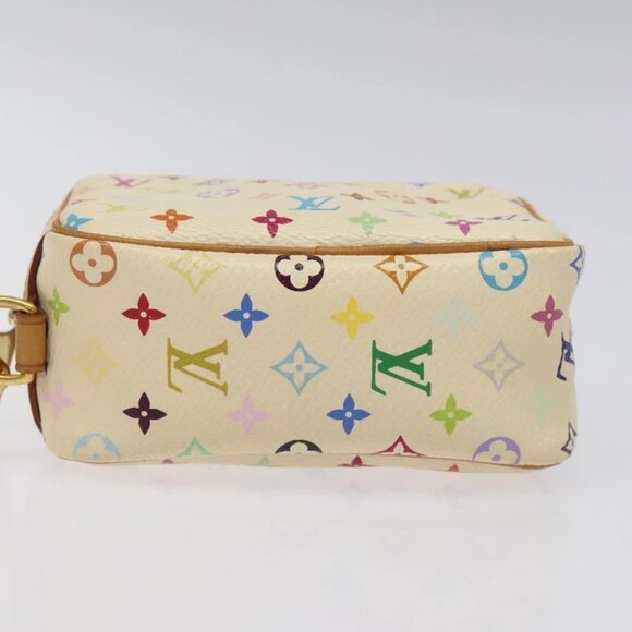 LOUIS VUITTON Monogram Multicolor Trousse Wapity Pouch White M58033 Auth MX041V - Picture 6 of 16